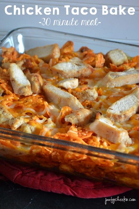 Frozen Fajita Chicken Recipes, Tyson Grilled Chicken Strips Recipes, Chicken Taco Bake, Grilled Chicken Strips Recipes, 30 Minute Meals Chicken, Frozen Apple, Chicken Taco Casserole, Grilled Chicken Strips, Chicken Strip Recipes