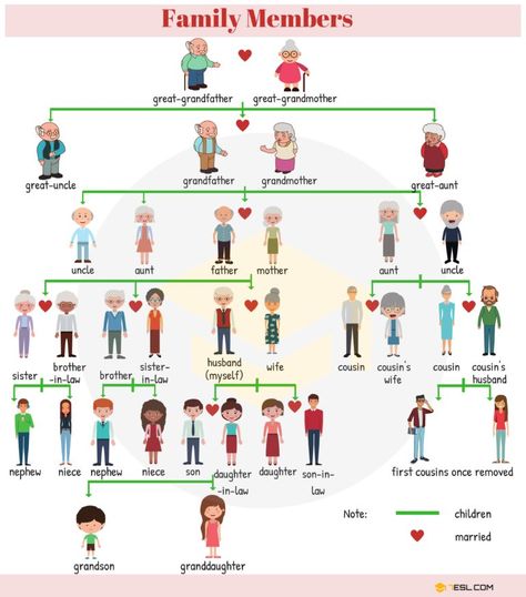 Members of the Family in English | Names of Family Members 2 Family Relationship Chart, Taal Posters, Schul Survival Kits, English Desk, Relationship Chart, English Collocations, Family Tree Chart, Dishwashing Gloves, Learning English For Kids