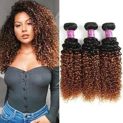 Curly Hair Bundles, Ombre Curly Hair, Wet And Wavy Hair, Curly Bundles, Girl Prom, Brazilian Curly Hair, Curly Weave, Brazilian Hair Wigs, Curly Crochet Hair Styles