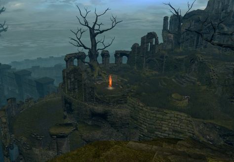 Dark Souls Locations, Firelink Shrine, Chosen Undead, Shrine Ideas, Soul Game, Low Poly Games, List Of Characters, The Catacombs, Dark Souls Art