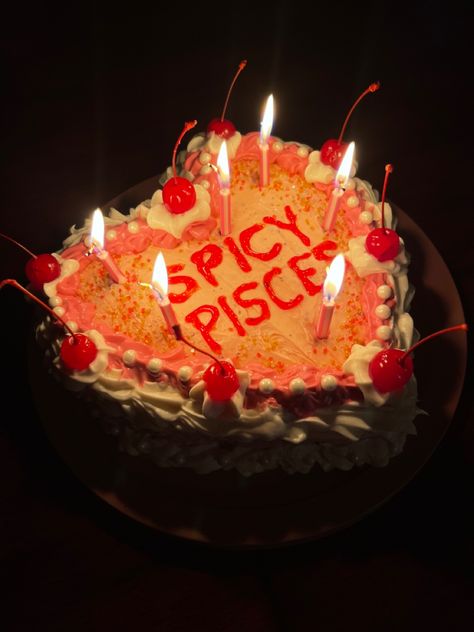 Spicy Pisces Cake, Chaotic Cakes, Pisces Birthday Cake, Pisces Cake, Pisces Season, Birthday Cake For Husband, 2024 Board, Pisces Birthday, Cake For Husband