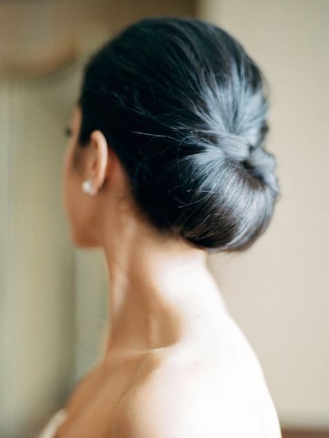 Classy Low Bun Elegant Wedding, Clean Updo Wedding, Clean Wedding Bun, Bridal Sleek Updo, Clean Bun Wedding Hair, Clean Bridal Updo, Clean Bridal Hair, Sleek Bun Hairstyles Wedding, Wedding Sleek Bun