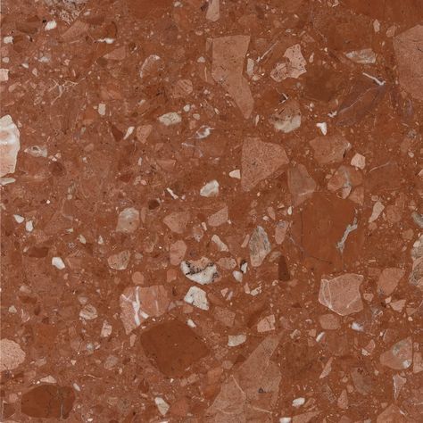 Encarnado from RMC Original Red Terrazzo, Material Library, Stone Surface, Calcium Carbonate, Materials And Textures, Red Colour, Brick Red, Data Sheets, Alicante