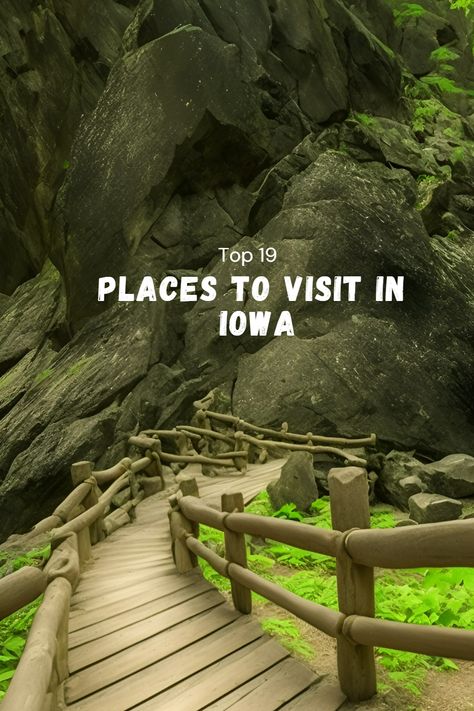 Top 19 Places To Visit In Iowa Maquoketa Caves State Park Iowa, Maquoketa Caves State Park, Pella Iowa, Iowa Road Trip, Best Rv Parks, Iowa Travel, Rv Road Trip, Vacation Activities, Field Of Dreams