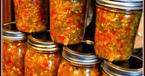 I love a good relish or chow chow.  It is so good with beans and fresh vegetables or on a hot dog or good smoked sausage.  However,... Pepper Relish Recipe Canning, Red Pepper Relish Recipe, Pepper Relish Recipe, Sweet Pepper Relish, Cornbread Sweet, Red Pepper Relish, Chow Chow Relish, Chow Chow Recipe, Hot Pepper Relish