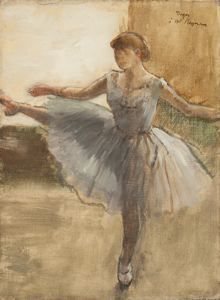 Edgar Degas - The Ballerina (1876) at the San Diego Museum of Art in Balboa Park Degas Ballerina, Edgar Degas Art, Vintage Ballet, Ballet Shoe, The Ballerina, Impressionist Artists, Edgar Degas, A4 Poster, Oil Painting Reproductions