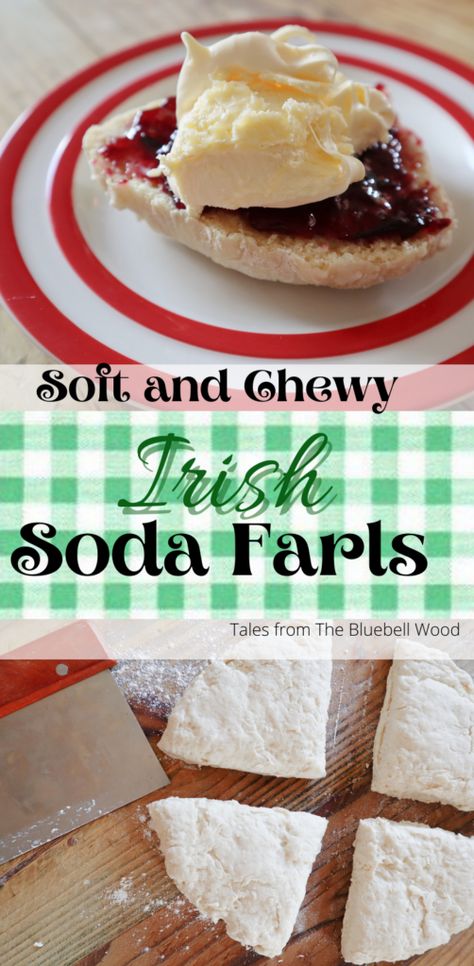 How to make Irish soda Farls Irish Soda Farls Recipe, Soda Farls, Farls Recipe, Irish Bread, Scottish Food, Irish Butter, Irish Soda, Easy Lunch Recipes, Clotted Cream