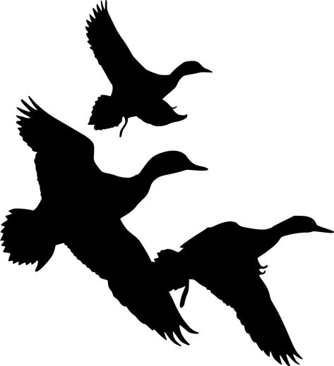 Duck Flying Silhouette - Free vector graphic on Pixabay Hunting Quilt, Duck Flying, Duck Silhouette, Bird Flight, I Love You Animation, Flying Ducks, Music Sound, Animal Silhouette, Free Illustration