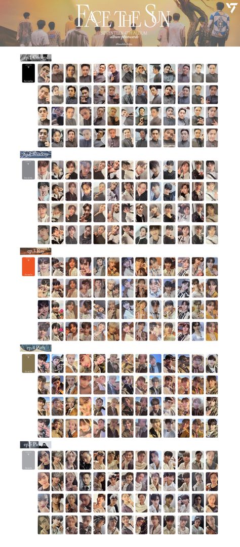 Seventeen Face The Sun Photocard List, Seventeen Photocard Template Semicolon, Seventeen Fml Photocard Template, Svt Album Template, Seventeen An Ode Photocard Template, How To Make Your Own Kpop Photocards, Seventeen Attacca Photocard Template, Svt Photocard Template, An Ode Photocard Template