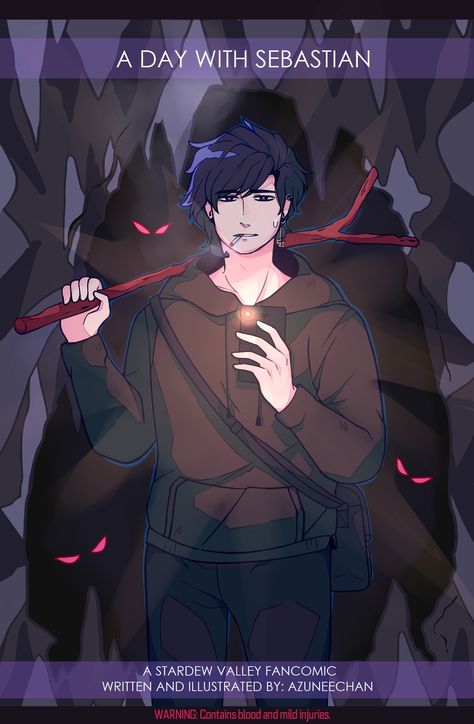 “I snuck into the caves last night and got a nasty cut from a rock crab. Don’t tell anyone, okay?” - Sebastian Remember that one dialogue Sebastian has about getting shanked by a rock crab? Yeah. Th… Sebastian Stardew Valley, Rock Crab, Stardew Valley Fanart, Cave Game, Silly Images, Comic Sans, Fictional Crushes, Stardew Valley, Anime Drawings Tutorials