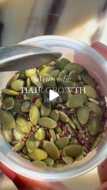 delhicious on Instagram: "hair won’t grow? Try this:

Eat one tablespoon of the following seed mix everyday which you can easily prepare at home:

1) PUMPKIN SEED: Pumpkin seeds are rich in hair growth nutrients like zinc, magnesium, and omega-3 fatty acids. Zinc is essential for optimum scalp health and promotes hair growth, while magnesium strengthens the hair shaft and prevents breakage.

2) FLAXSEED: Popular in Asian cultures, Flaxseed is a good source of essential hair growth nutrient Omega-3 fatty acids. The fatty acid present in Flaxseed nourishes the follicles of hair and makes them stronger. It also makes the new growth of hair stronger and healthier. 

3) SESAME SEED: Sesame seeds help in hair growth as they are rich in minerals including copper, phosphorus, zinc, and iron. They Seeds For Hair Growth, Indian Hair Care, Ayurvedic Hair Growth, Ayurvedic Hair, Reduce Hair Fall, Sesame Seed, Pumpkin Seed, Scalp Health, For Hair Growth