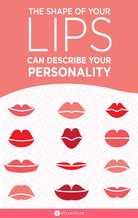 The Shape Of Your Lips Can Say A Lot About Your Personality: While all this was about the activities surrounding your lips, did you also know that just the shape of your lips is enough to predict your traits and temperament? Look in the mirror and find out which category your lips come under and read what these shapes tell about your personality. #Personality #Trending #Lips M Shape Lips, Down Turned Lips, Different Types Of Smiles, Trending Lips, Types Of Lips Shape, Types Of Lips, Lips Shape, Lip Types, Guided Relaxation