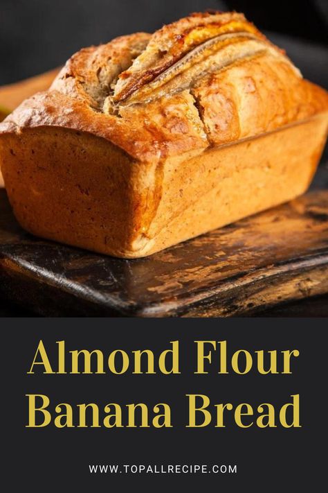 Almond flour banana bread is a moist, tender delight, blending ripe bananas with nutty almond flour for a gluten-free treat. Enhanced with warm spices like cinnamon, it offers a naturally sweet flavor. Perfect for breakfast or a snack, it’s both nutritious and satisfying, appealing to all palates. Banana Bread With Almond Flour Recipes, Banana Bread Made With Almond Flour, Homemade Bread With Almond Flour, Banana Bread Almond Flour Recipe, Banana Almond Flour Bread, Banana Bread With Almond Flour, Banana Bread Almond Flour, Almond Flour Banana Bread, Almond Bread Recipe