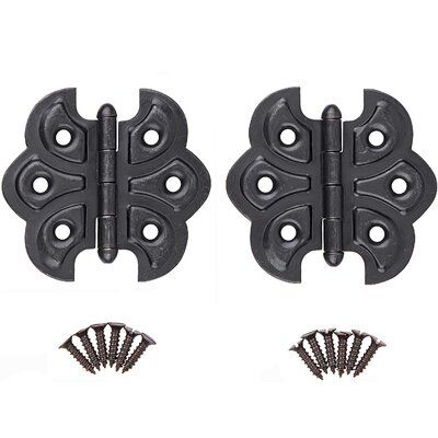 Our decorative butterfly hinges are good application for kitchen or bathroom cabinets, boxes and etc. The easily mounted cabinet hinges are perfect appliance for building or restoration projects required this type of hinges. Color: Oil Rubbed Bronze | UNIQANTIQ HARDWARE SUPPLY 2 1/4" Wide X 2" Butterfly Cabinet Hinges | Pack Of 2 in Brown, Size 2.0 H x 2.25 W x 0.0394 D in | Wayfair HB-92ORB Types Of Hinges, Cupboard Hinges, Decorative Butterfly, Butterfly Hinges, Decorative Hinges, Wine Shelf, Mounted Cabinet, Furniture Hinges, Rustic Hardware