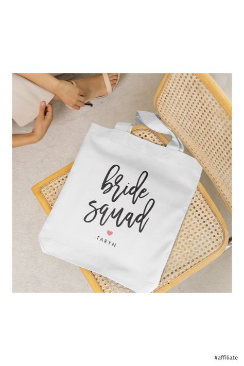 Bridal Party Tote Bags, Bridal Party Totes, Bride Squad, Bride Tribe, Team Bride, Hair Accessories Jewelry, Kids Nursery Decor, Free Birthday Invitations, Free Birthday Invitation Templates