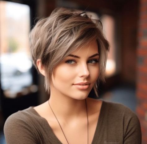 Longer Pixie Haircut, Side Fringe, Messy Short Hair, Short Hairstyles For Thick Hair, Short Layered, Choppy Hair, Edgy Short Hair, Short Layered Haircuts, Hair Colours