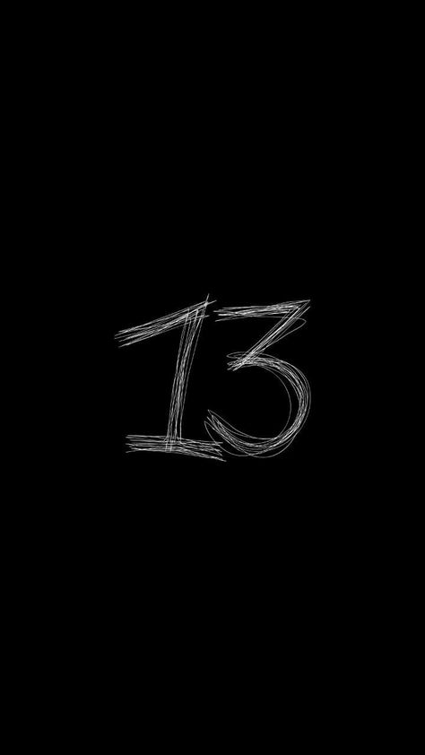 Number 13, Black Backgrounds, Black