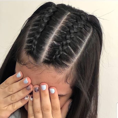 Plaits Hairstyles Black, Concert Hairstyles, Hair Inspiration Long, Beautiful Braided Hair, Plaits Hairstyles, French Braid Hairstyles, Braided Ponytail Hairstyles, Dance Hairstyles, Hairdos For Curly Hair