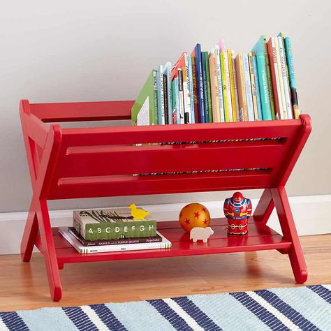 Wall Library, Book Caddy, Kids Storage Bins, Book Bin, Book Bins, Good Read, The Land Of Nod, Kids Flooring, Land Of Nod