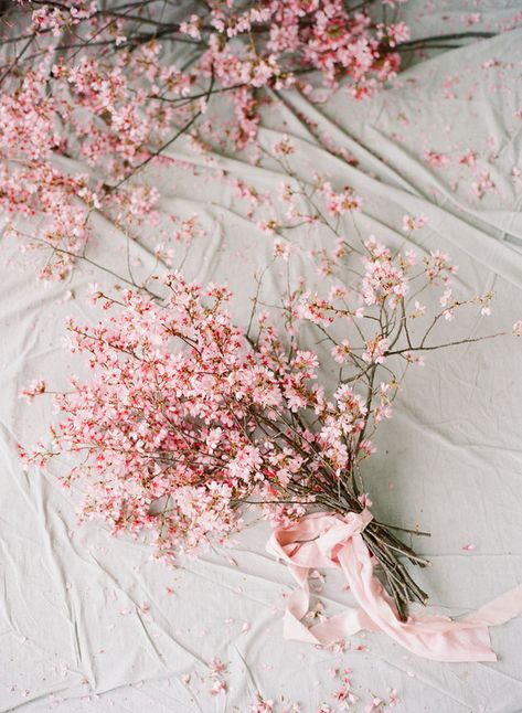 Blossom Wedding Theme, Cherry Blossom Bouquet, Cherry Blossom Wedding Theme, Sakura Wedding, Cherry Blossom Theme, Sakura Blossoms, Cherry Blossom Wedding, Ootd Spring, Spring Wedding Flowers