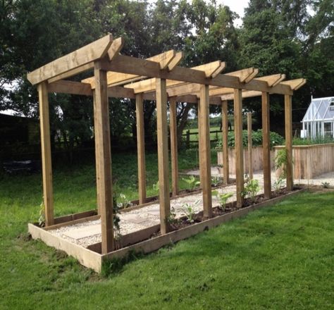 Pergola Walkway, Pergola Covers, Pergola Diy, Pergola Carport, Walkway Design, Cheap Pergola, Covered Walkway, Carport Designs, Pergola Attached To House