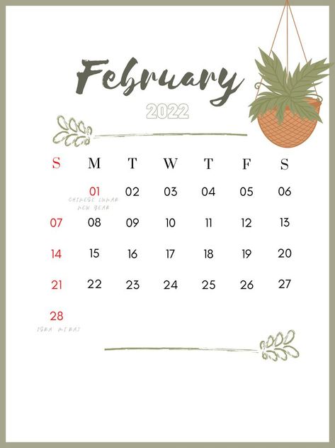 Feb Calendar, Calendar Aesthetic, Happy Birthday Icons, Aesthetic Calendar, 2022 Aesthetic, 2024 Aesthetic, Birthday Icon, Calendar 2022, Calendar 2024