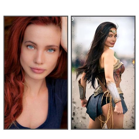 La hermosa stephanie corneliussen en un Fancast bajo el manto de la guerrera Amazona Super Woman, Wonder Woman, Wonder