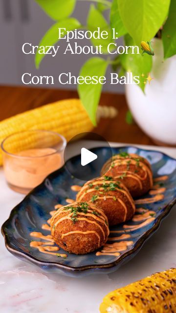 Saloni Kukreja🌷 on Instagram: "Some of my absolute favourite recipes from this series😍  Of course the first recipe had to be the classic and irresistible Cheese Corn Balls 🌽🧀 Here’s how you make them at home ☺️  Ingredients :  Boiled Potatoes - 3 nos  Roasted Corn - 1/2 Cup Capsicum - 1/2 no Garlic - 3 cloves  Green Chillies - 2 nos Chilli flakes - 1 Tsp Oregano - 1 Tsp Salt & Pepper - Taste  Processed Cheese - 1/2 Cup Mozzarella Cubes - 8-10 nos  Bread Crumbs - 3 Tbsps  For coating :  Bread Crumbs - 1/2 Cup Flour/ Maida - 2 Tbsps Cornflour - 2 Tbsps Water - 6-7 Tbsps  Salt & Pepper - Taste  Kashmiri Chilli Pwd - 1/2 Tsp Oil For Frying   Process :  * Start by boiling & grating the potatoes  * Add in the grilled corn kernels along with the finely diced capsicum, green chillies, grated g Saloni Kukreja, Cheese Corn Balls, Corn Ball, Corn Balls, Kashmiri Chilli, Cheese Corn, Corn Cheese, Roasted Corn, Vegetarian Snacks