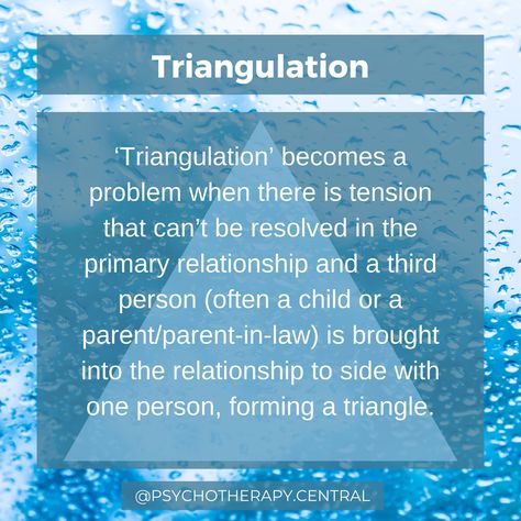 Identifying Triangulation Triangulation In Families, Triangulation Quotes, Triangulation Relationships, Refuse To Sink, Inner Child Healing, Keep The Peace, Family Units, Family Therapy, Narcissistic Behavior