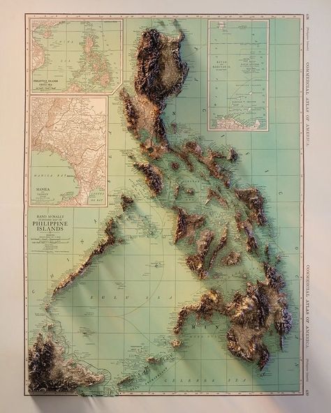 Epic Maps 🗺️ on Twitter: "Topographic image of Philippine Islands… " Map Of The Philippines, Aesthetic Map, Map Reference, Philippine Map, Philippine History, Maps Aesthetic, 3d Maps, Geography Map, Earth Map