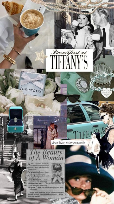 breakfast at tiffany’s 🩵 #breakfastattiffanys #audreyhepburn #wallpaper 50s Vintage Aesthetic, Breakfast At Tiffany's Aesthetic, Aubrey Hepburn, Audrey Hepburn Photos, Tiffany Party, Birthday Breakfast, Lovely Eyes, Bride Of Christ, Vintage Tiffany