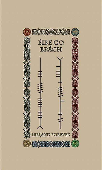 Erin Go Bragh Tattoo, Ireland Tattoos, Ogham Tattoo, Derry Ireland, Irish Tattoo, Ireland Tattoo, Irish Tattoos, Erin Go Bragh, Leg Tattoo