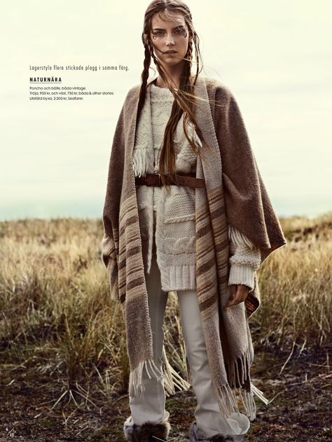 visual optimism; fashion editorials, shows, campaigns & more!: naturbarn: stina olsson by eric josjo for elle sweden november 2014 Nomad Fashion, Ethno Style, Mode Boho, Men Hair, 2014 Fashion, American Indian, Looks Style, Mode Inspiration, Get The Look