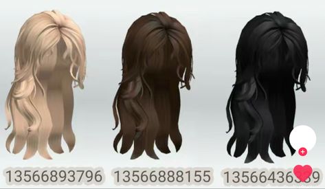 Berry Ave Faceless Codes, Roblox Long Hair Codes, Roblox Curly Hair Codes, Black Hair Roblox Codes, Roblox Hair Ideas, Berry Avenue Hair, Brown Hair Roblox Id, Roblox Hair Codes, Black To Blonde Hair