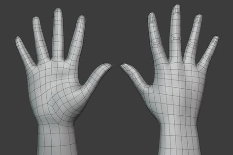 ArtStation - hand topology practice, Jessica Sheng 3d Hand Reference, Hand Retopology, Retopology Face, Hand Topology, Body Topology, Chibi Hands, Maya Modeling, Zbrush Models, 3d Karakter