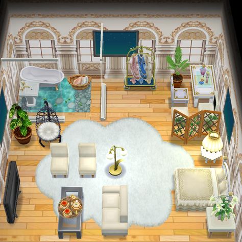 Acpc Cabin Ideas, Pocket Camp Cabin Ideas, Cabin Room Ideas, Animal Crossing Pc, Cabin Room, Camp Cabin, Royal Bedroom, Hotel Royal, Pocket Camp