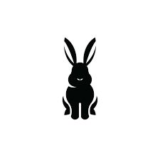 Facial Logo, Rabbit Icon, Vampire Squid, Dog Easter, Negative And Positive Space, Rabbit Graphic, Paw Logo, Bunny Cat, Rabbit Png