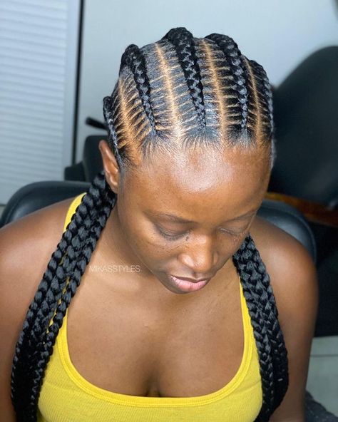 Protective Style Braids, Feed In Braids Hairstyles, Faux Locs Hairstyles, Braids Hairstyles Pictures, 4c Natural, Protective Hairstyles Braids, Hair Braid Videos, Mom Hairstyles, Girls Hairstyles Braids