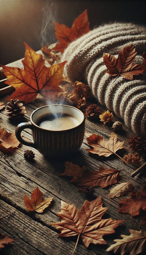 Coffee Fall Wallpaper, Autumn Wallpaper Iphone Cozy, The Garden Of Words, Beautiful Butterfly Photography, Beautiful Leaves, Coffee Wallpaper, Iphone Wallpaper Fall, Iphone Wallpaper Hd Nature, Unique Fall