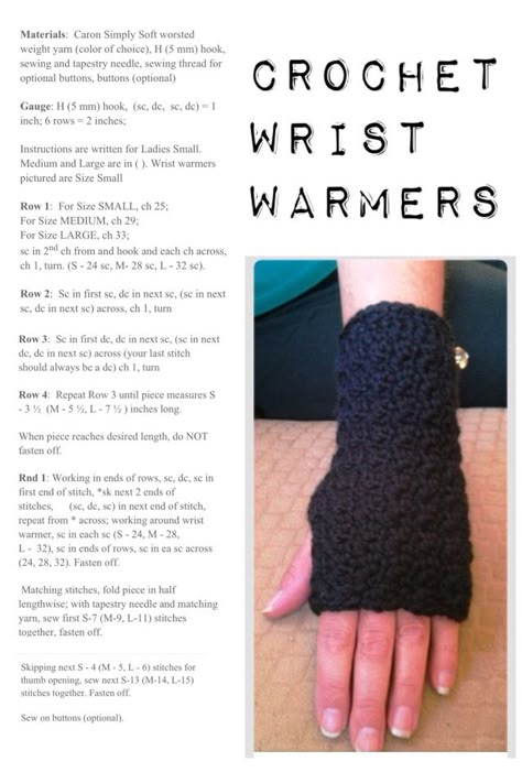 Complete Crochet Wrist Warmer Pattern Free Crochet Arm Warmer Pattern, Crochet Wrist Cuffs, Knitting Diagram, Crochet Fingerless Gloves Free Pattern, Leg Warmers Crochet Pattern, Crochet Arm Warmers, Crochet Hand Warmers, Winter Patterns, Crochet Wrist Warmers