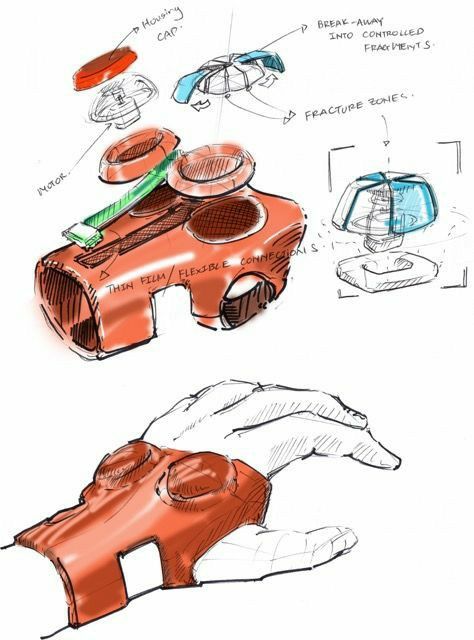 Hand Tremors, Tremors Hand, Drukarka 3d, Arte Robot, Industrial Design Sketch, Arte Cyberpunk, Med Student, Wearable Tech, Robot Design