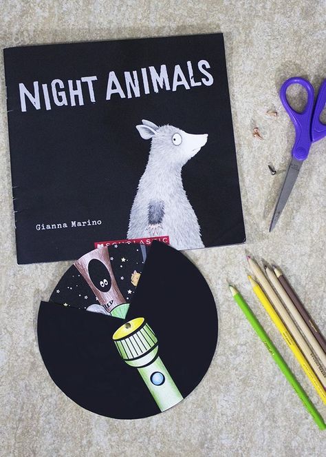 Night Animals Craft Nocturnal Animals Activities, Night Animals, Camping Theme Preschool, Family Literacy Night, Animals Craft, Storytime Crafts, Animal Lessons, Family Literacy, Kids Literacy