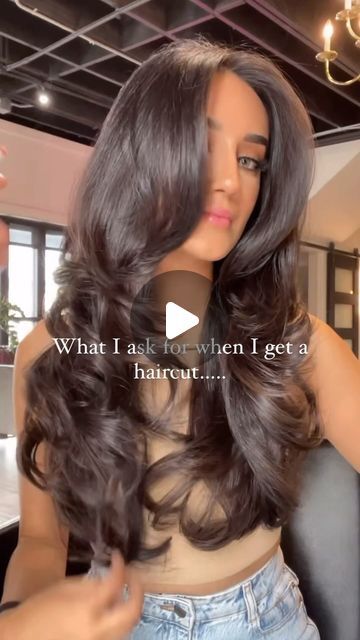 MARJAN on Instagram: "Save this for your next haircut🤍 I ask for long layer haircut with face framing and curtain bangs 💁‍♀️haircut was done by @chitabeautyofficial   #hair #layerhaircut #layercut #layers #longhair #layeredhaircut  #wakeupandmakeup #hudabeauty" Long Hair Face Framing Curtain Bangs, Layercut Haircut Long Hair, Long Layered Haircut With Curtain Bangs, Layer Haircut Long Hair, Layer Haircut With Curtain Bangs, Long Curtain Bangs Face Framing Layers Long Hair, Long Layered Face Framing Hair, Face Framing Haircut For Long Hair Bangs, Curtain Bang Side Part