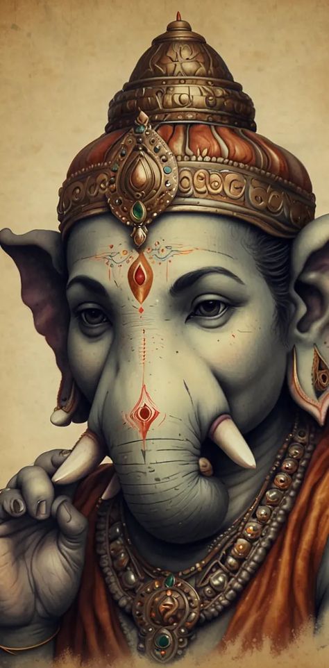 Realistic Ganesha Painting, Ganapathi Paintings, Ganesha 4k Wallpaper, Lord Shiva And Ganesha, Ganesh Wallpaper Beautiful Hd, Ganesha Hd Images, Ganapati Wallpapers, Vinayagar Hd Wallpaper, Ganesha Hd Wallpapers