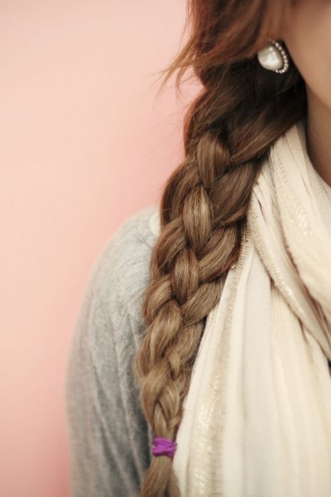 pretty braid Four Strand Braids, 4 Strand Braids, Knot Braid, Plaits Hairstyles, Strand Braid, Hair Envy, Hair Dos, Ombre Hair, Gorgeous Hair