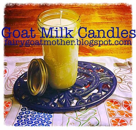 Goat Milk Candles, Goat Milk Soap Recipe, Goat Milk Recipes, Goat Recipes, Goat Care, Goats Milk Lotion, Candles Diy, Dairy Goats, Food Candles