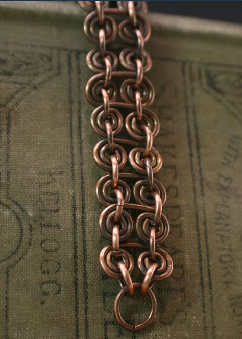 Antique Copper Link Bracelet, Copper Bike Link bracelet was first originally done in silver filled. Folder Bracelets: https://www.etsy.com/shop/TwistdbyDesign?section_id=14735018&ref=shopsection_leftnav_4 A Huge response so thought I would make it in copper. I think I love this copper Bike Chain Bracelet, Wire Jewelry Rings, Professional Watercolor, Wire Jewelery, Chainmail Jewelry, Wire Wrapped Jewelry Diy, Bijoux Fil Aluminium, Wire Jewelry Making, Copper Wire Jewelry