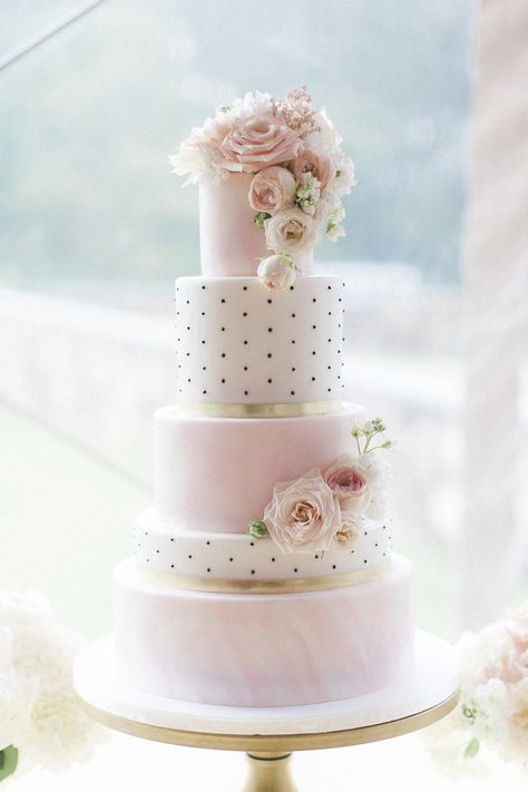 Polka Dot Wedding Cake, Wedding Cake Tutorial, Cake Decorating Party, Polka Dot Cakes, Long Tables, Fondant Wedding Cakes, Princess Bridal, Elizabeth Anne, Cake Photography