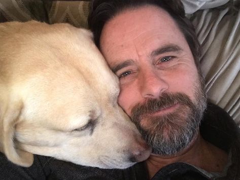 Charles Esten and his BFF, Blue Charles Esten, The Real Slim Shady, Slim Shady, Celebrities, Blue