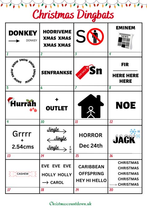 christmas dingbats Winter Rebus Puzzles, Christmas Word Games For Adults, Christmas Brain Teasers For Kids, Christmas Games For Staff Party, Christmas Rebus Puzzles Free Printable, Christmas Online Games, Christmas Rebus Puzzles With Answers, Christmas Brain Teasers For Adults, Rebus Puzzles With Answers Pictogram